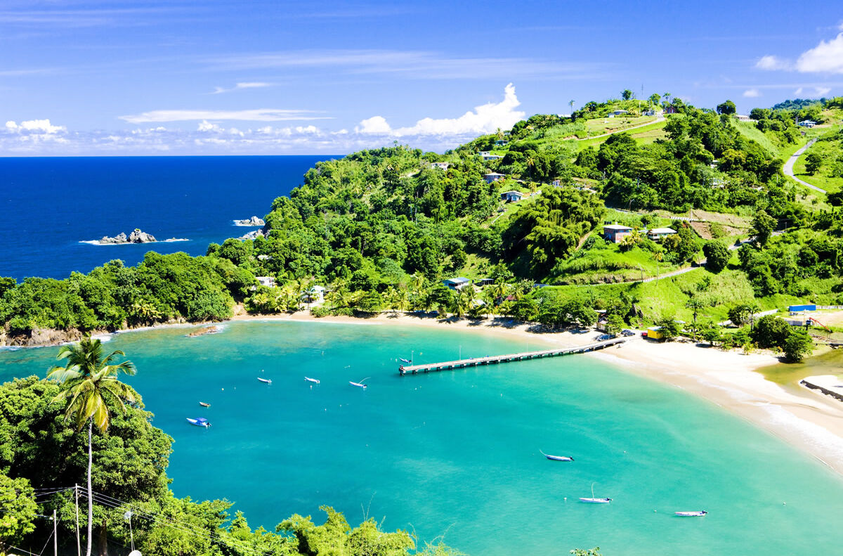Wunderschöne Parlatuvier Bay auf Trinidad und Tobago