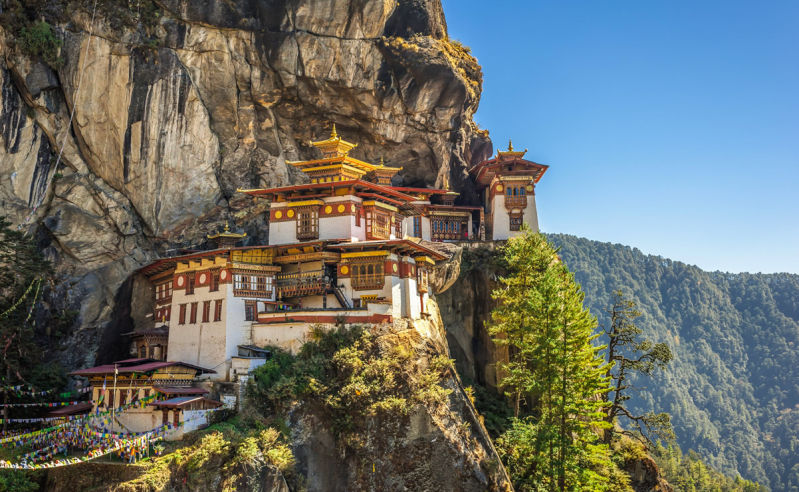 Buddhistisches Kloster Taktshang im Parotal in Bhutan