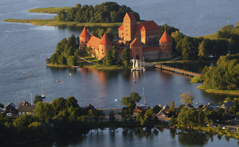 Wasserburg Trakai in Litauen