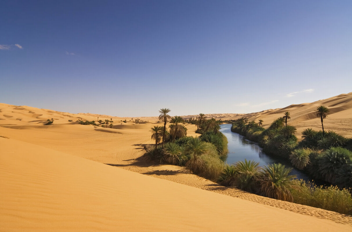 Um el Ma See in der Sahara (Libyen)