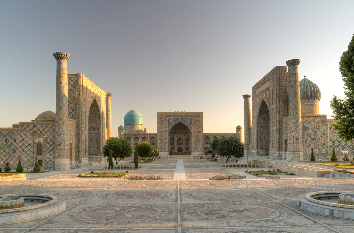 Registanplatz in Samarkand in Uzbekistan