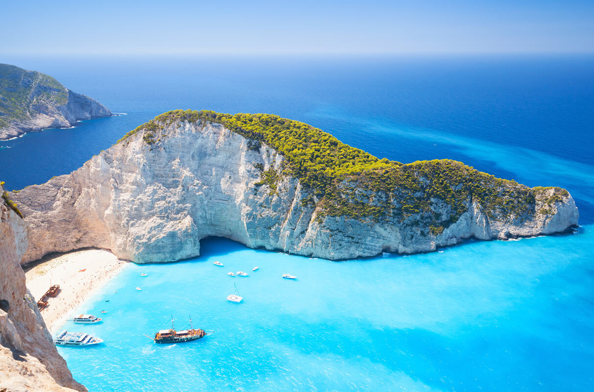 Schiffswrack am Navagio Beach auf Zakynthos