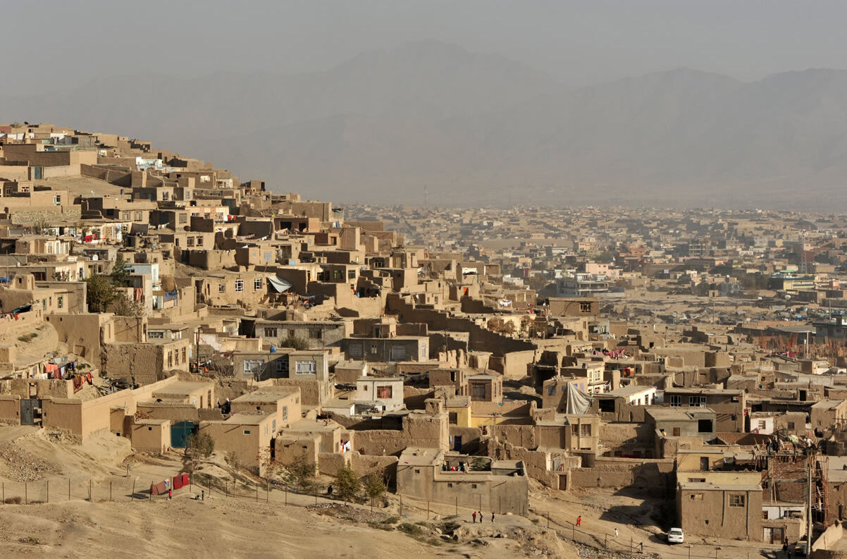 Blick auf Kabul, Afghanistan
