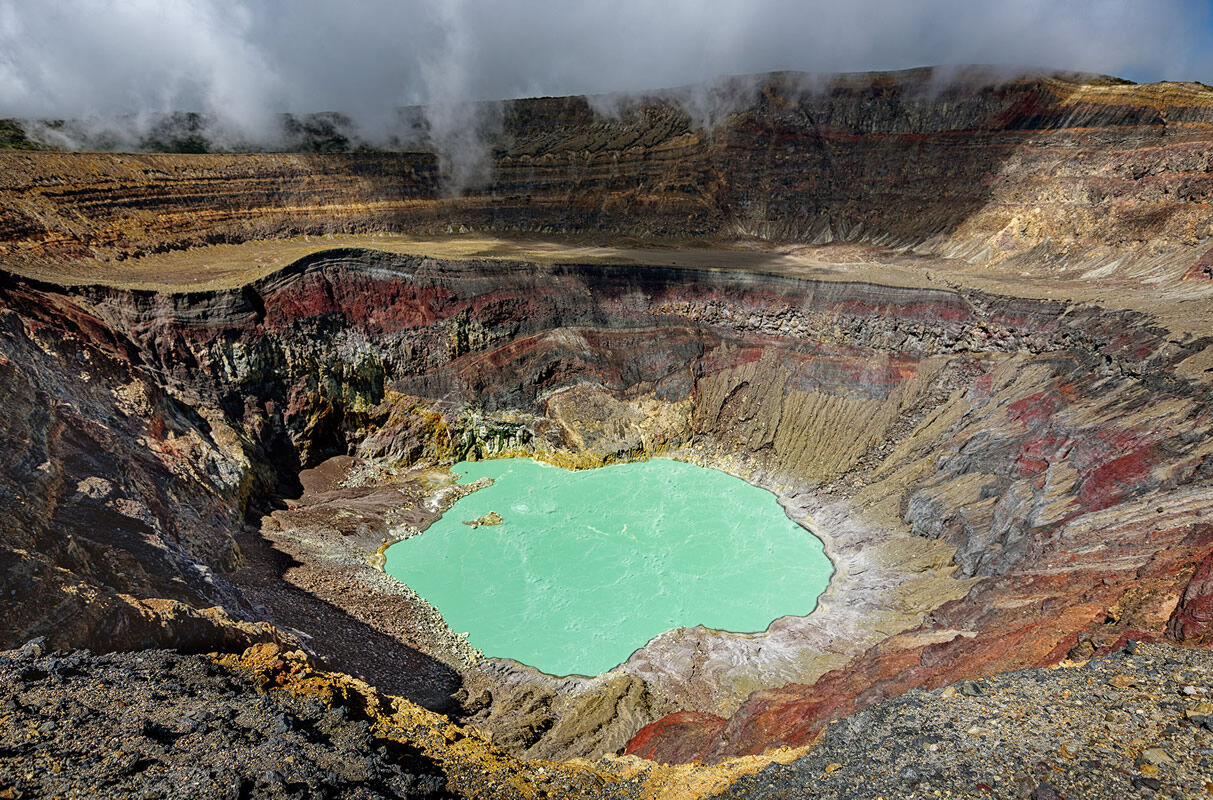 Laguna Ilamatepec im aktiven Vulkan Santa Ana in El Salvador