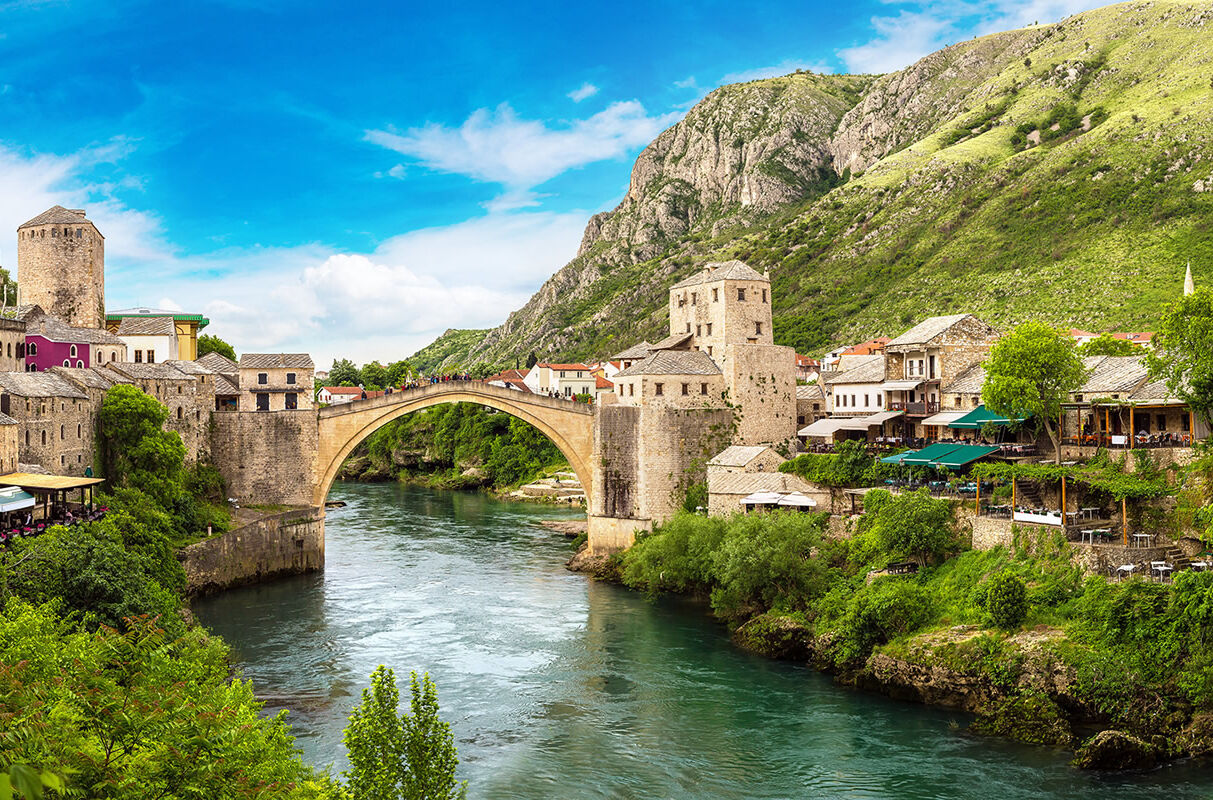 Brücke Stari most in Mostar