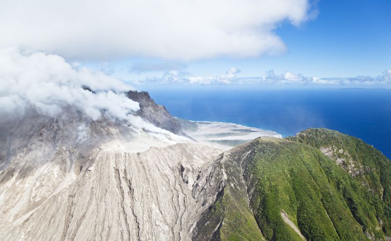 Vulkan Soufrière Hills auf Montserrat
