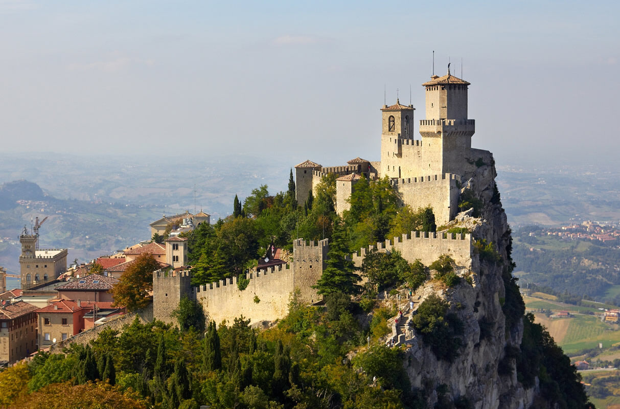 Burg von San Marino auf dem Berg Titano