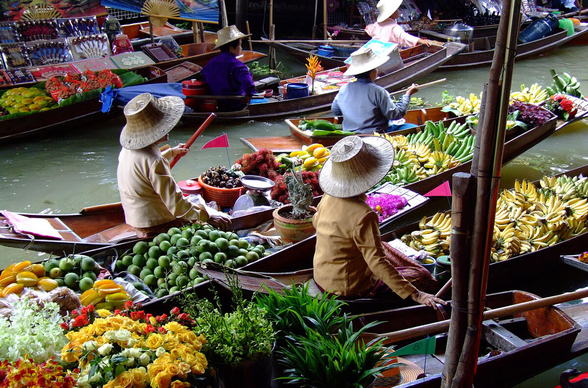 Floating Market in Bangkok