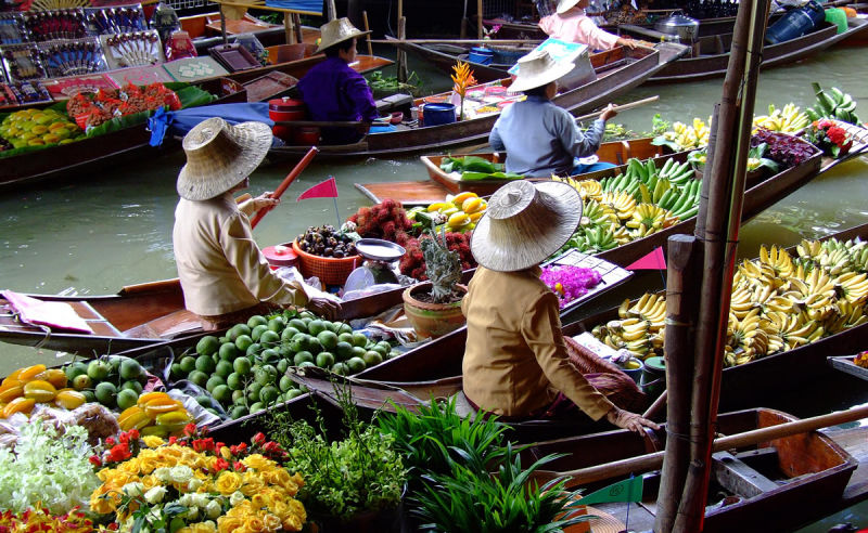 Floating Market in Bangkok