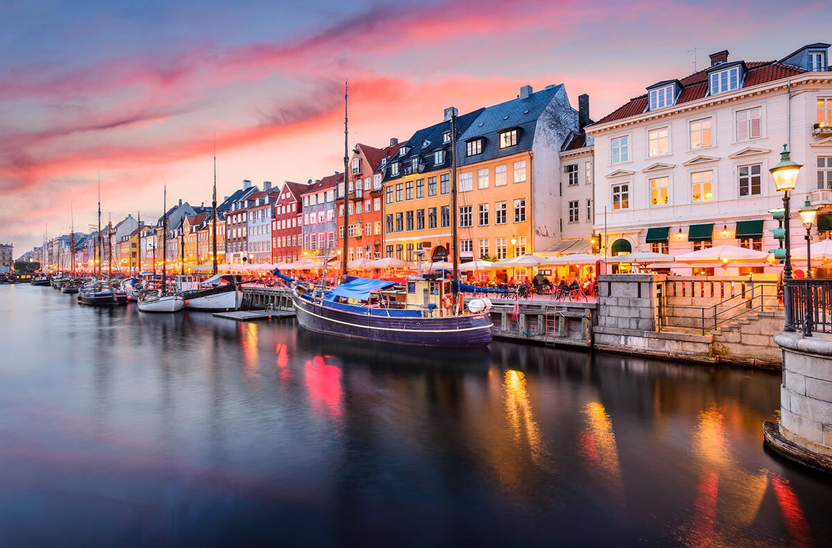 Nyhavn-Kanal in Kopenhagen, Dänemark