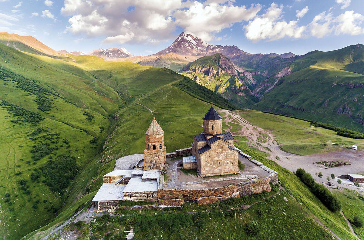 Gergetier Dreifaltigkeitskirche in Georgien