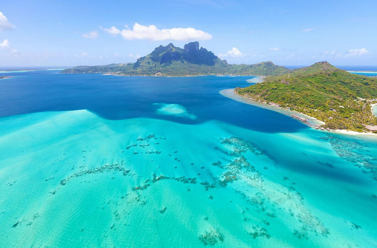 Mount Otemanu auf der Insel Bora Bora in Französisch-Polynesien