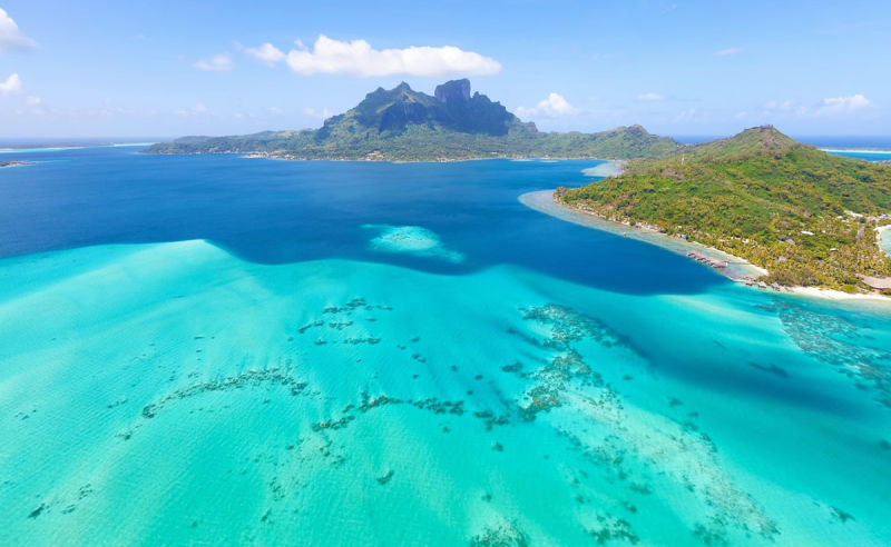 Mount Otemanu auf der Insel Bora Bora in Französisch-Polynesien