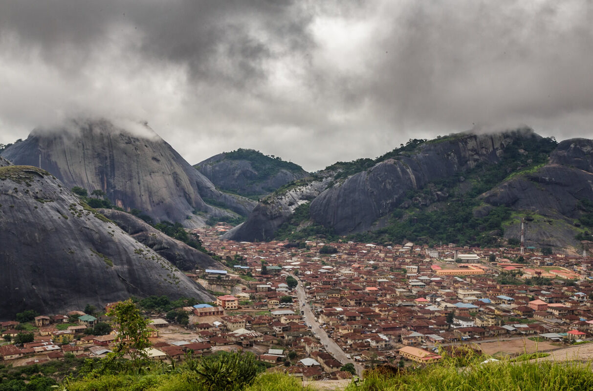 Berge bei Idanre in Nigeria