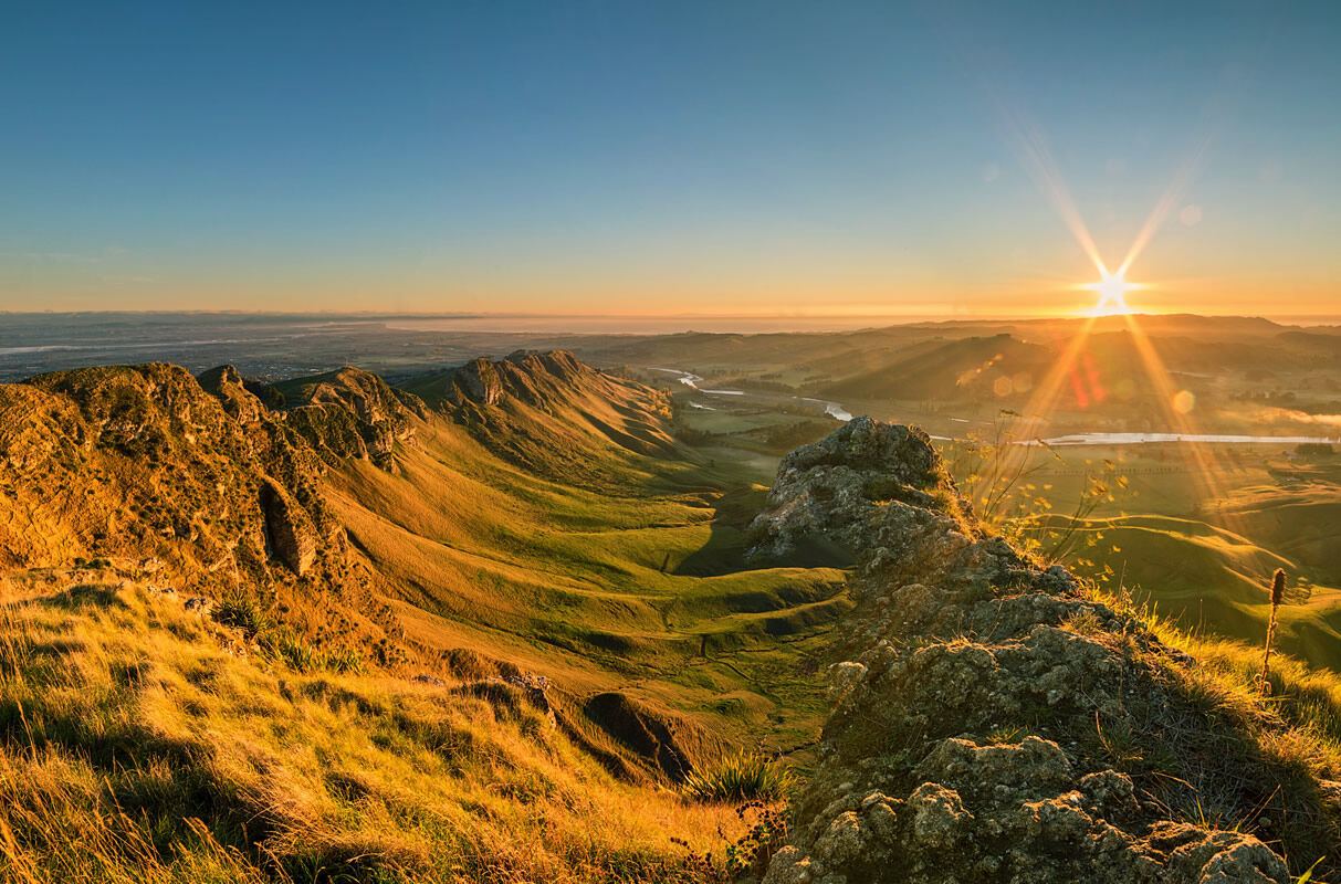 Blick vom Gipfel des Te Mata in Neuseeland