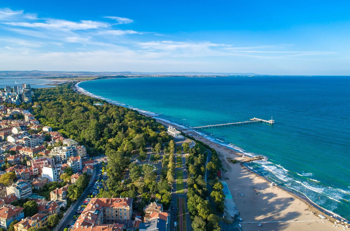 Strand von Burgas in Bulgarien