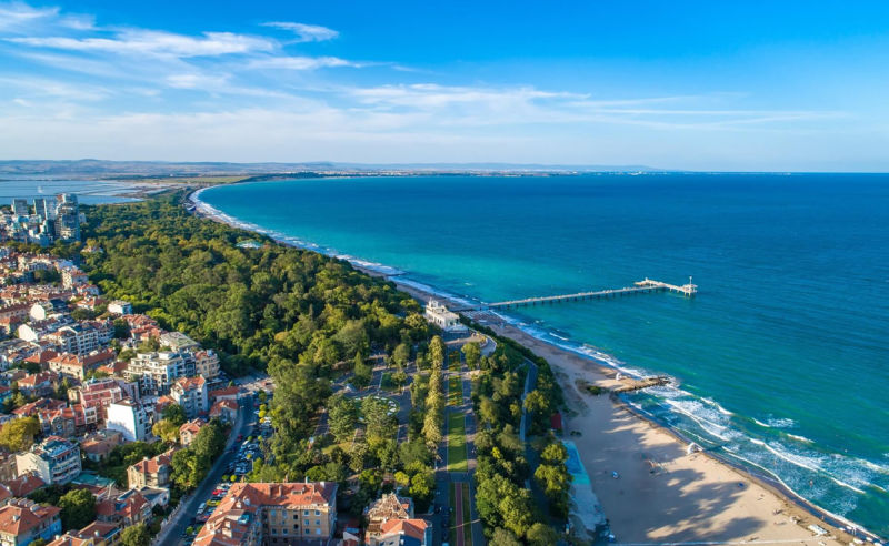 Strand von Burgas in Bulgarien