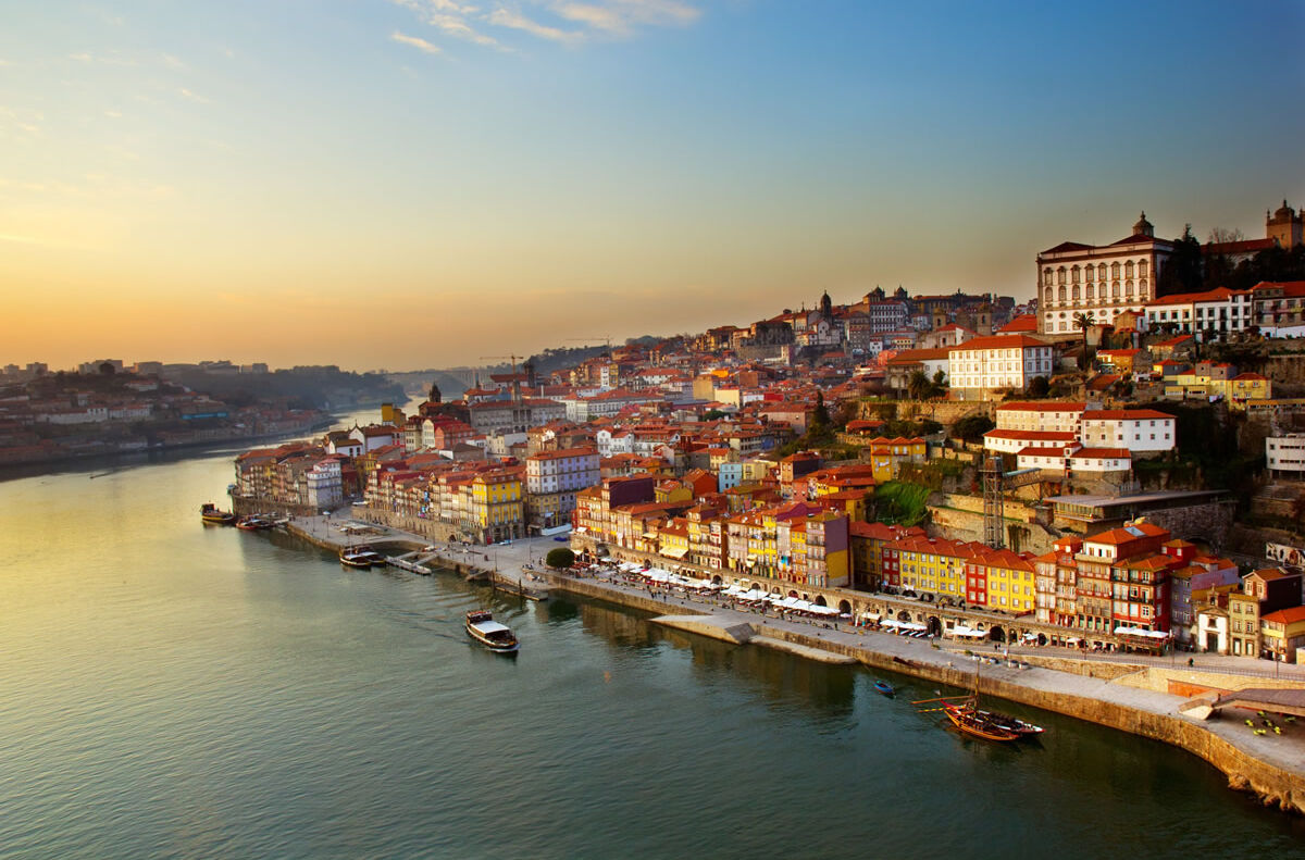 Hafen von Porto in Portugal