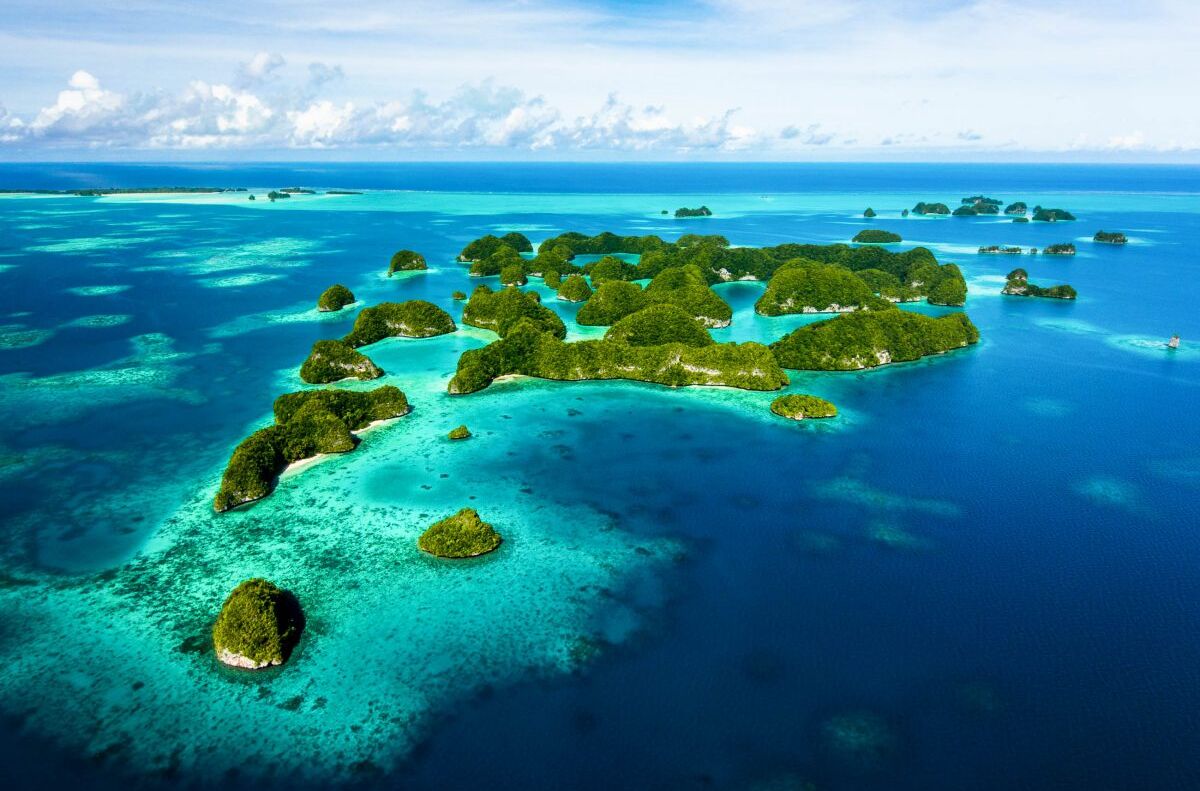 Luftaufnahme von Palau
