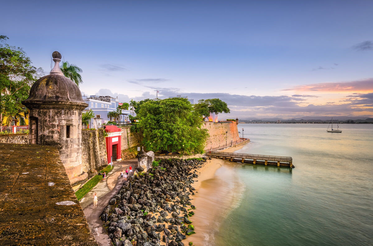 Strand von San Juan in Puerto Rico
